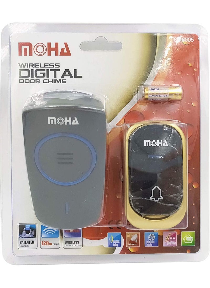 Wireless Door Bell With Wireless Remote Control  Distance Up To 120 Meters