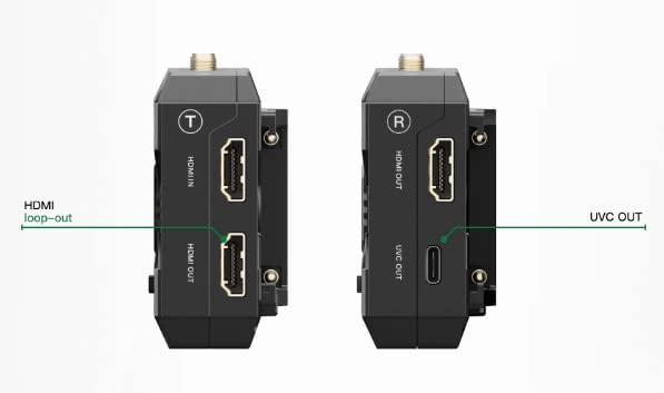 Accsoon CineView HE Wireless Video Transmitte&Receiver, 2.4+5Ghz, UVC Out for Live Streaming 1080p60 0.06s Latency 1200ft Range up to 4 Devices Monitoring, Compatible with CineView M7 Pro/2 SDI/SE - Image 3