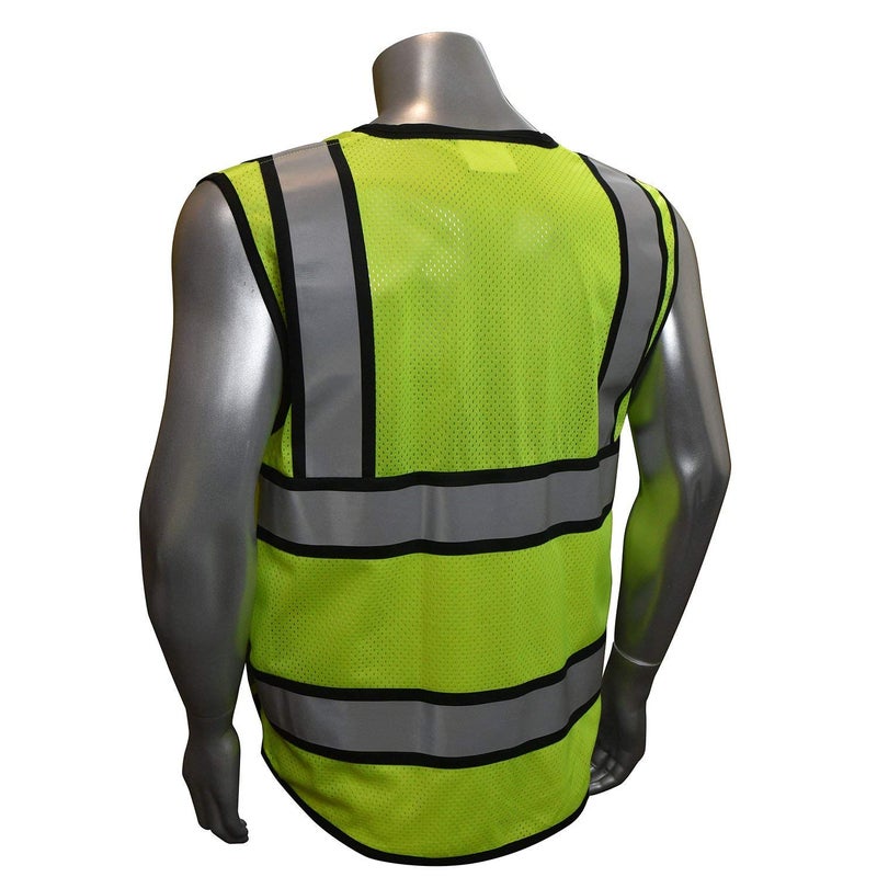 REXZUS (B Engineer Safety Vest, High Visibility Reflective Safety, Vest Mesh with Zipper and pockets (Yellow, XX-Large) - Image 2