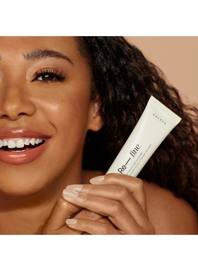 HALEYS Re-fine Soft Matte Poreless Primer (1 oz), Lightweight, Extends Makeup Longwear, Grips, Smooths, Blurs, Fills in Pores and fine lines, for All Skin Types + Tones, Cruelty + Fragrance-Free - Image 5