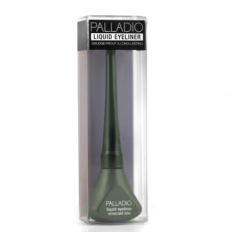 Palladio Liquid Eyeliner, Highly Pigmented and Waterproof Eyeliner, For Intense Eye Definition, Smear-proof Eyeliner Liquid, Includes Easy Grip Wand and Felt Tip Eyeliner Applicator, Emerald Isle - Image 4