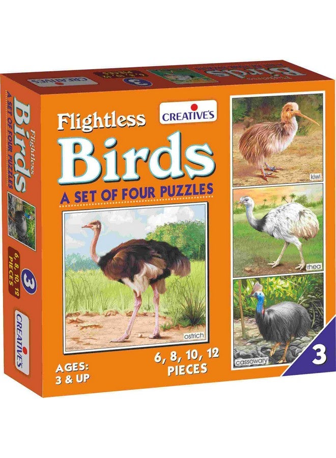 Creative's Birds Part-3 Jigsaw Puzzles | Kids Puzzles| Four Birds Puzzles | Toddler Puzzles |Fun Learning for Boys and Girls |Jigsaw Puzzles for Kids | 6 to 12 Pieces Puzzles for Kids |Ages 3 & up - Image 1