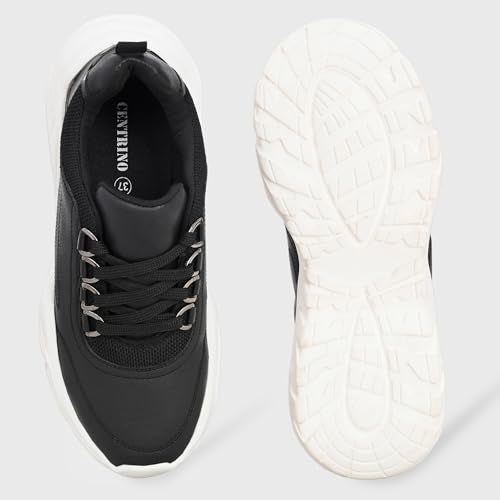 Centrino Women Chunky Sneaker | Cushioned Insole for Comfort | Stylish Lace-Up Design | Perfect for Casual Shoe for Girls 9726-1 - Image 4