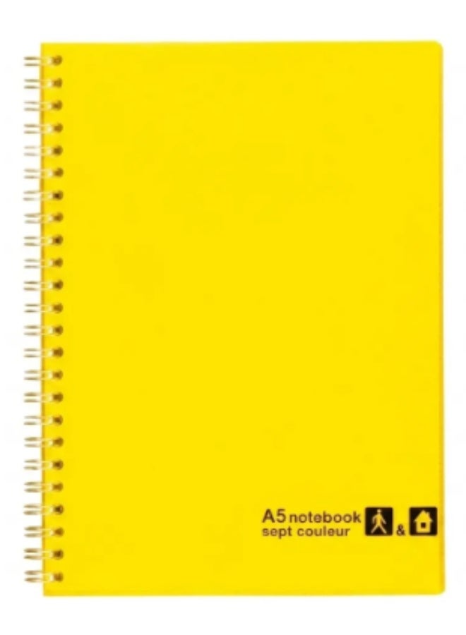 SeptColNotebk B5 80sht Yellow