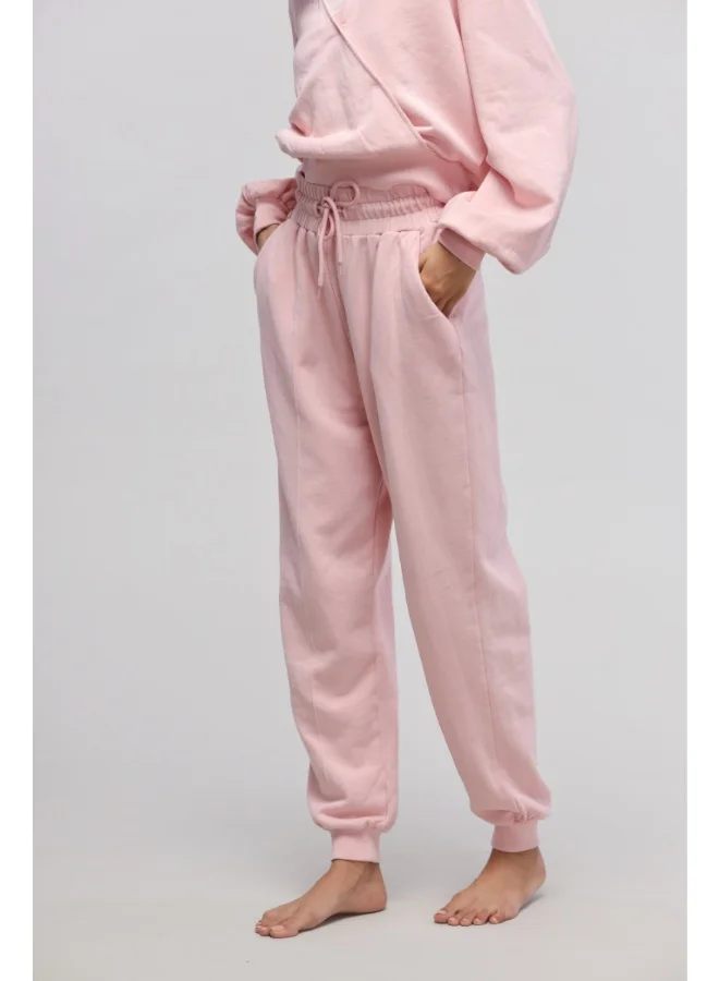 NeceSera Pink Terry Travel Joggers