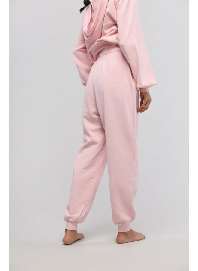 NeceSera Pink Terry Travel Joggers
