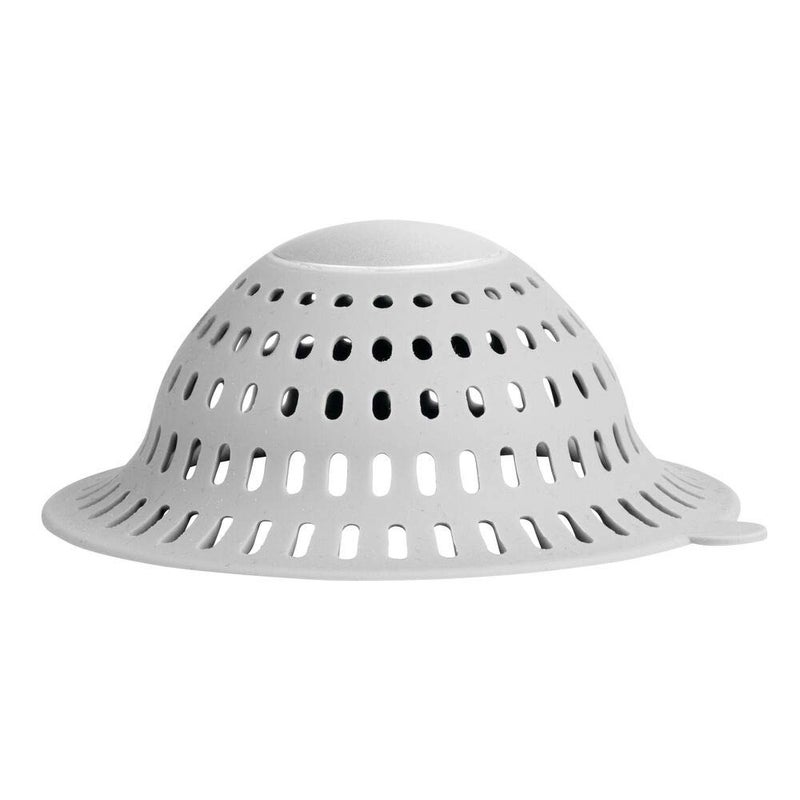 iDesign Metro Ultra Bathroom Shower Drain Protector  GraySilver