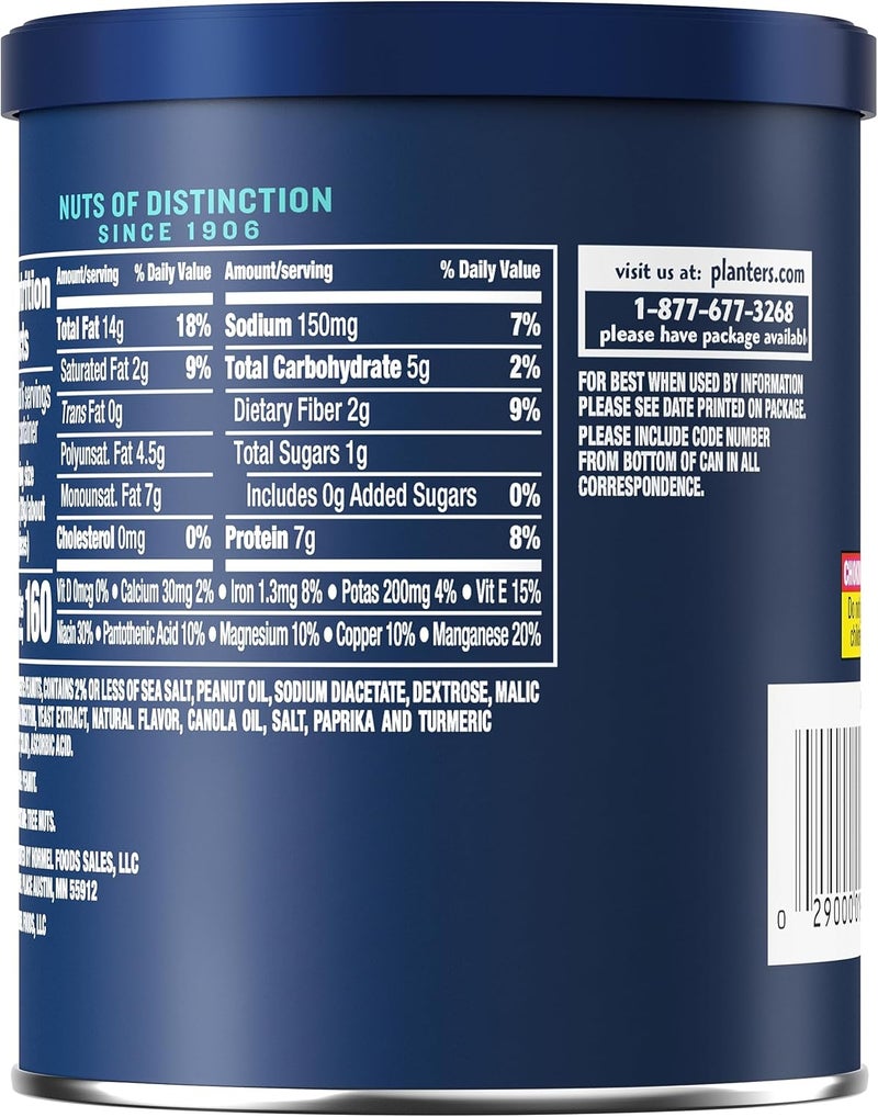 Planters Sea Salt & Vinegar Peanuts - 6 oz Canister - Image 2
