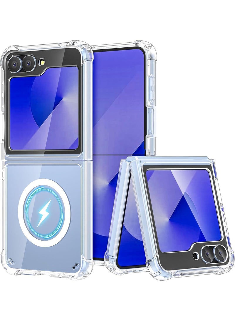 MagSafe Clear Case Compatible with Samsung Galaxy Z Flip 6 - Image 1