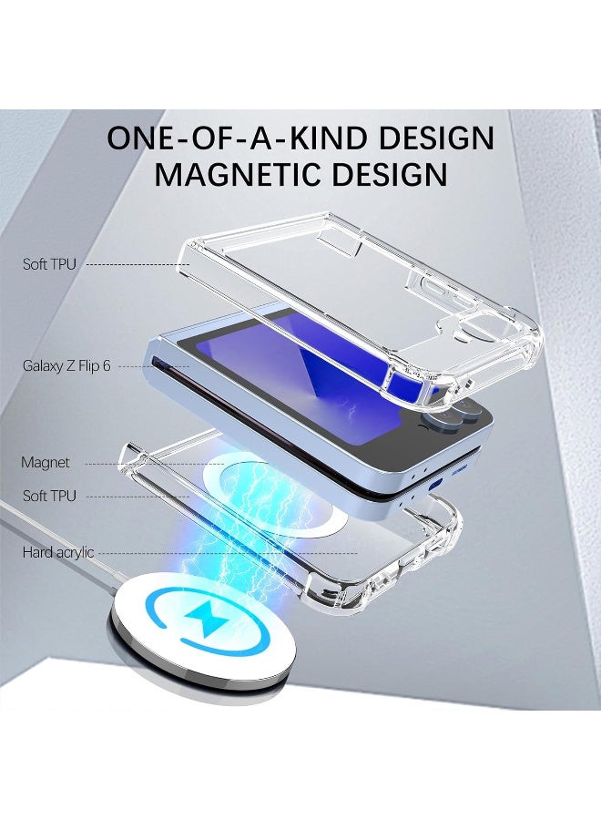 MagSafe Clear Case Compatible with Samsung Galaxy Z Flip 6 - Image 3