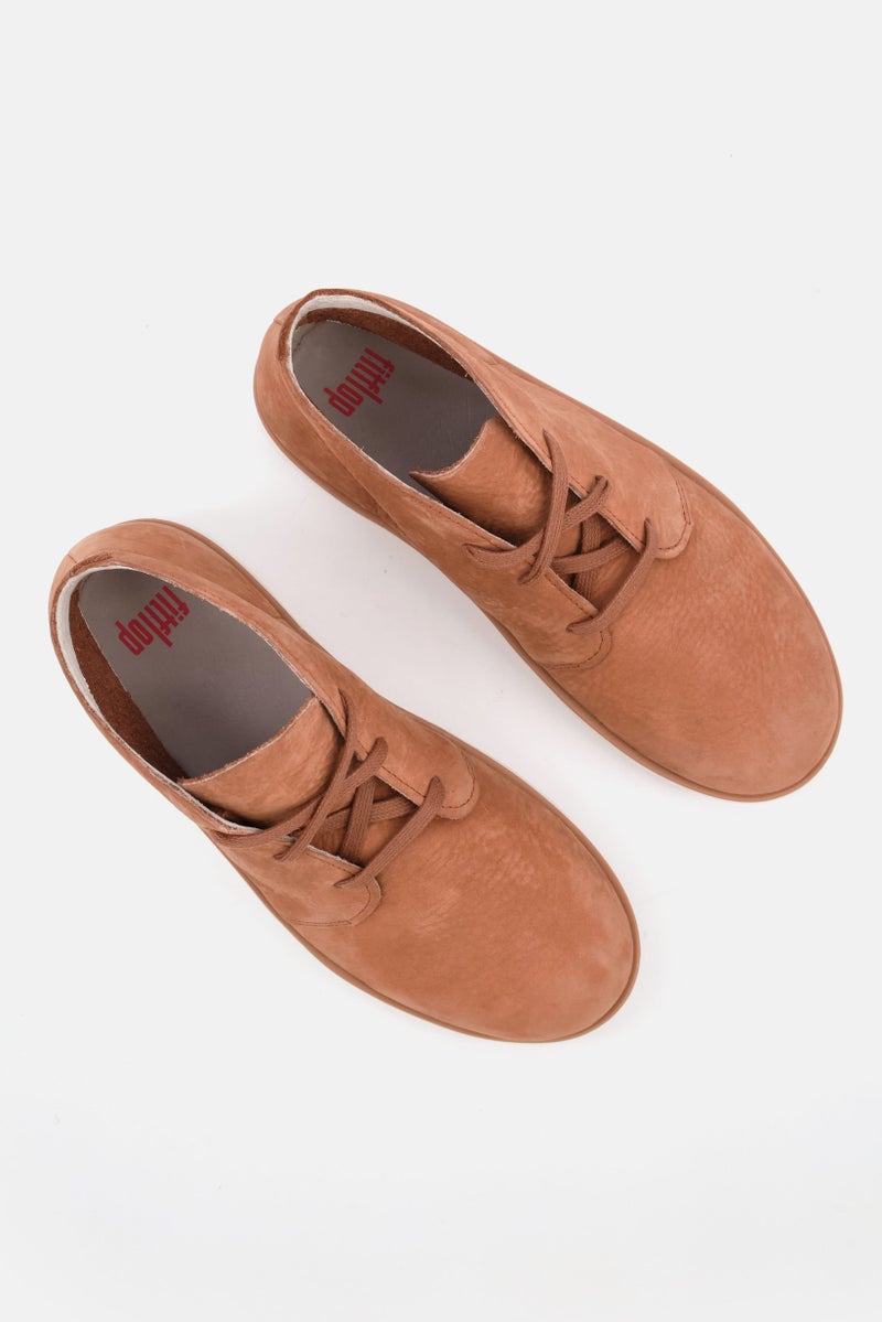 FitFlop حذاء كاحل نسائي مزين بأربطة، بني - Image 4