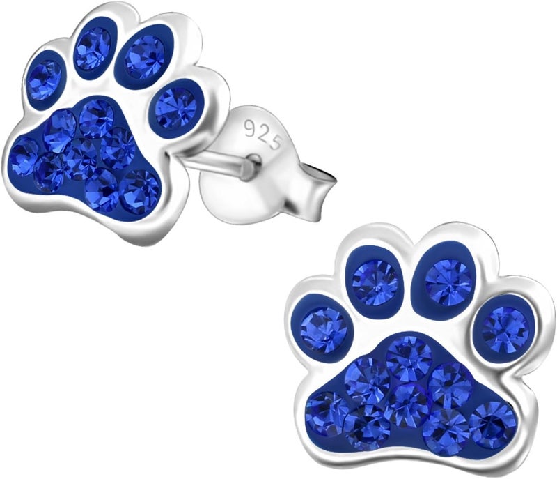 ICYROSE 925 Sterling Silver Paw Print Stud Earrings (Choose Your Style) (Nickel Free) - Image 1