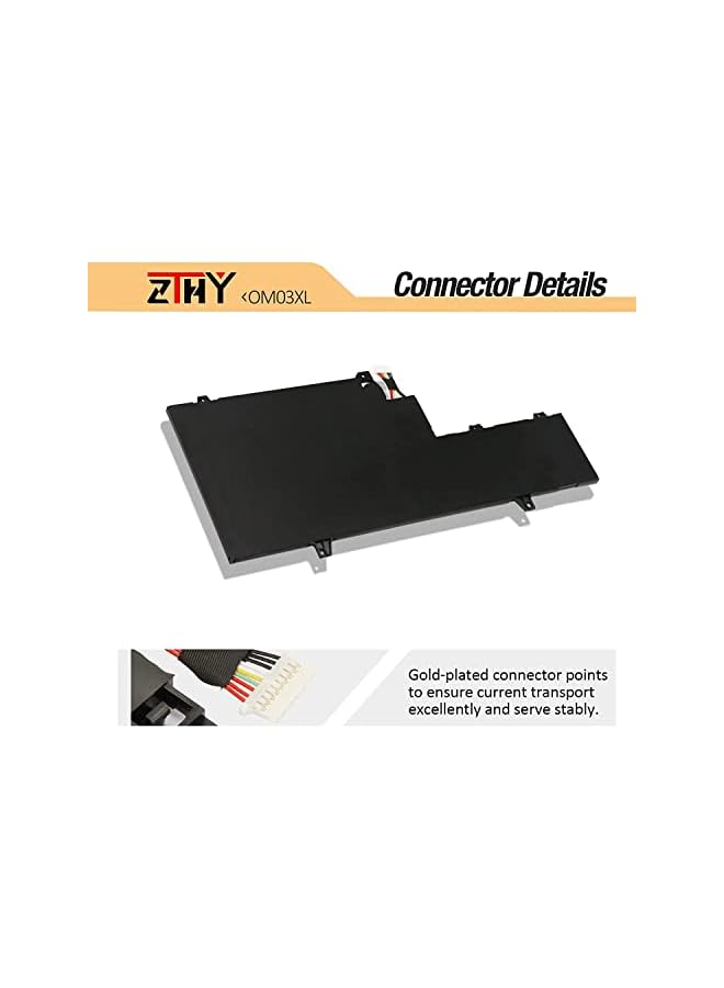 ZTHY 57Wh Om03Xl Laptop Battery Compatible With Hp Elitebook X360 1030 G2 13.3" Y8Q67Ea Y8Q89Ea Z2W62Ea Series Hstnn-Ib7O 863167-1B1 Hsn-I04C Omo3Xl 0Mo3Xl Om03057Xl 863280-855 863167-171 - Image 5