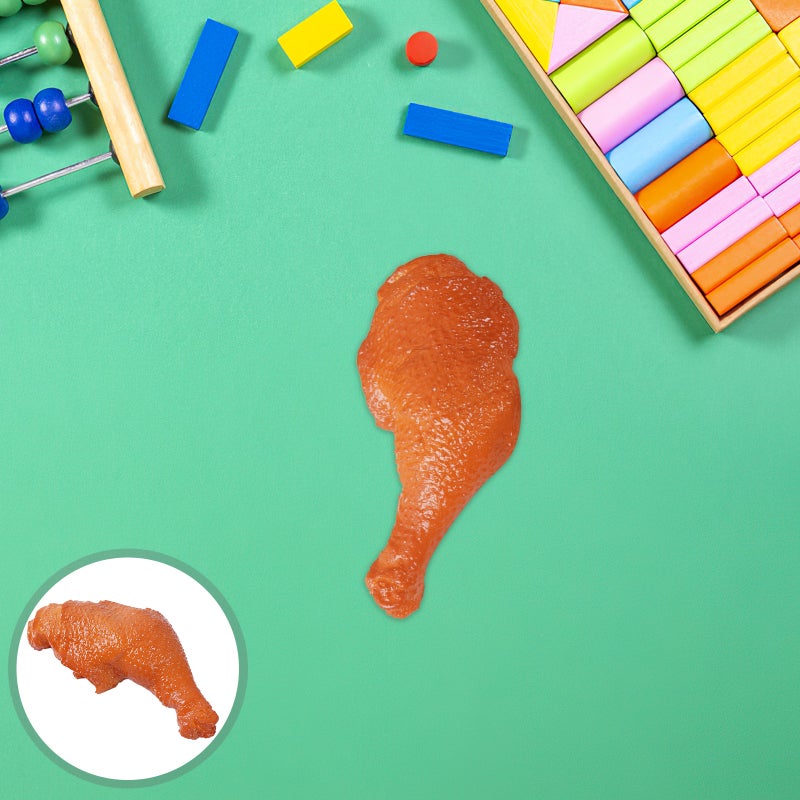 Realistic Fake Chicken Leg Model - Artificial Decoration Chicken Drumstick for Kitchen Photography Props for Party and Festival Decor - Image 1