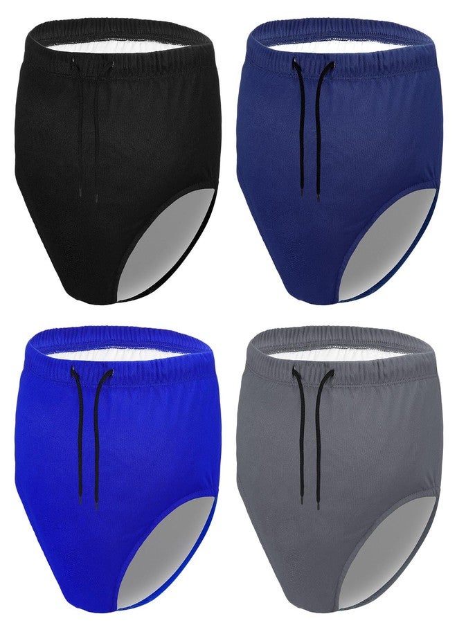 Cutecrop 4 Pcs Reusable Adult Swim Diapers Washable Cloth Diapers Leakproof Special Needs Swimwear for Incontinence Swimmers(Dark Color,Small - Image 1