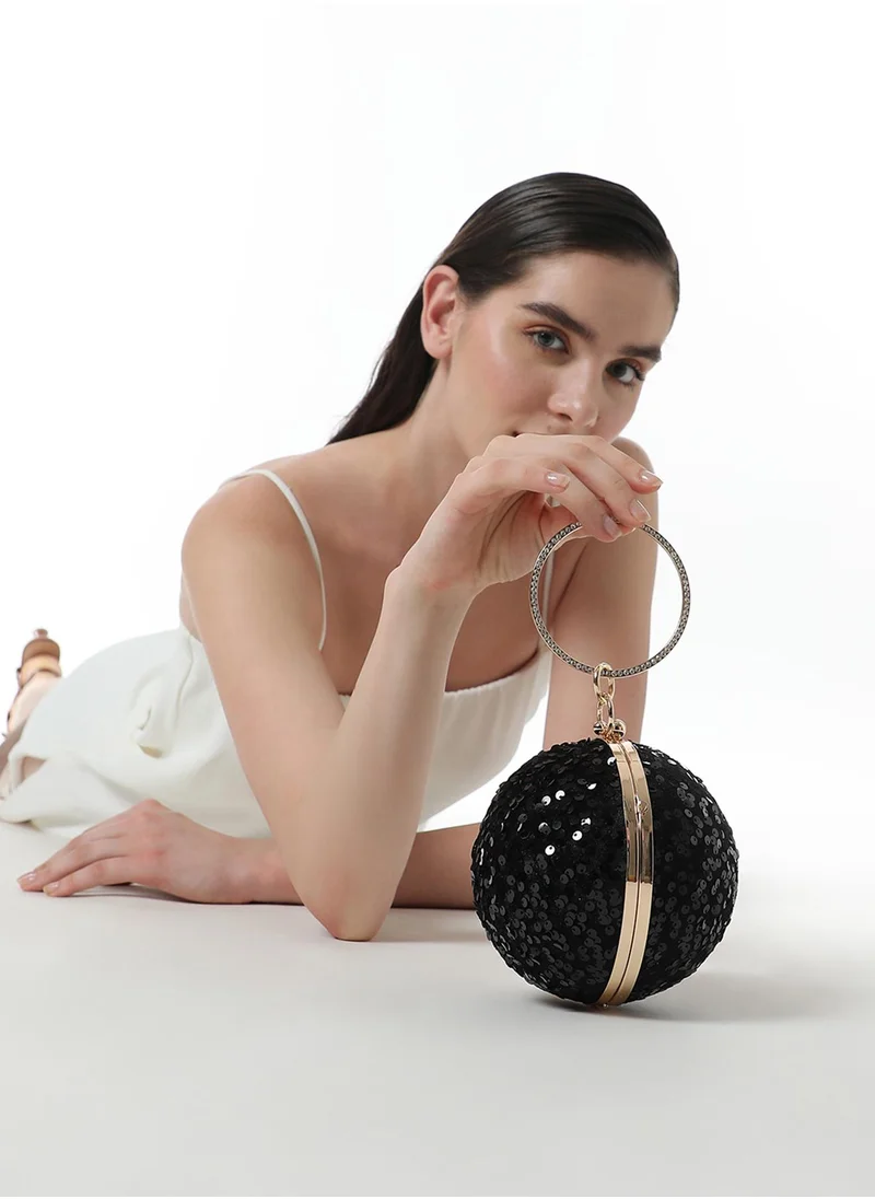 صوص هاوت The Discotheque Clutch Bag - Onyx Black