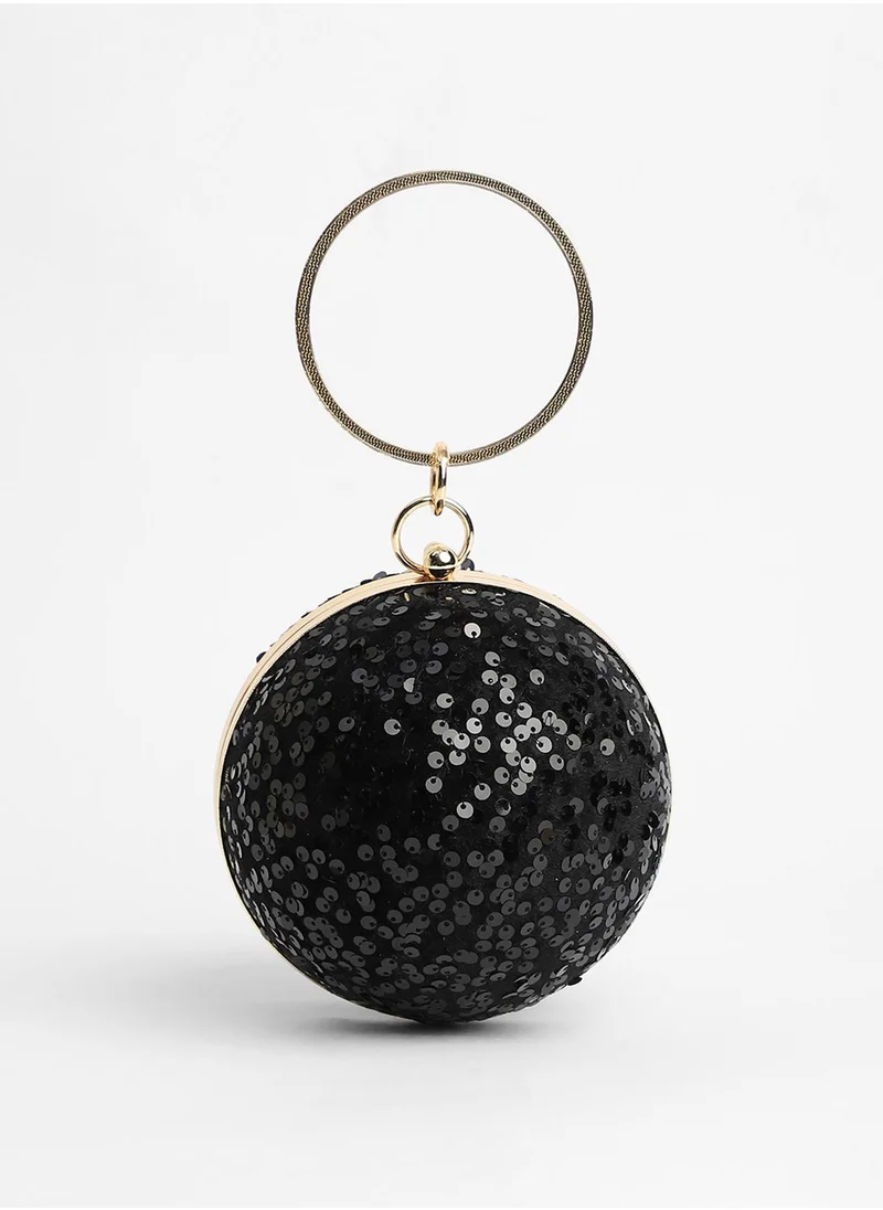 صوص هاوت The Discotheque Clutch Bag - Onyx Black