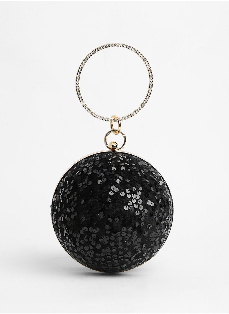 Haute Sauce The Discotheque Clutch Bag - Onyx Black  - Image 4
