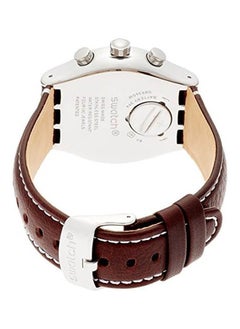 Swatch Leather Chronograph  Watch YVS432  - Image 2