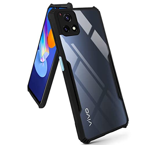 Jkobi Back Cover Case for Vivo Y72 5G (Shockproof with Polycarbonate Clear Panel | Professional Black) - Image 4