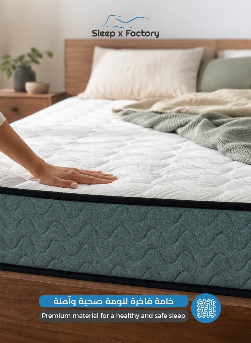 سليب × فاكتوري مرتبة NOMA من Sleep X Factory بدعم تقويمي بوكيت سبرنج ارتفاع 25 سم راحة متوسطة - مقاس 140x200 سم - Image 5