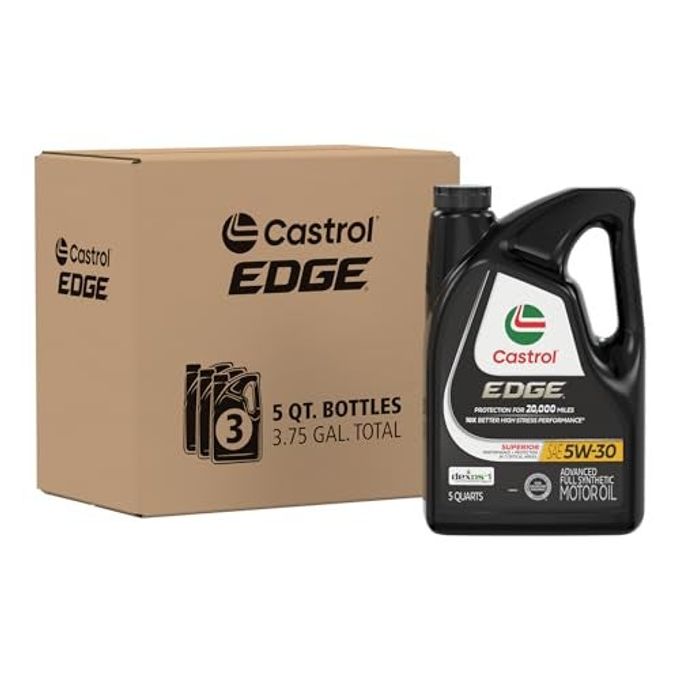 Castrol Edge 5W-30 Advanced Full Synthetic Motor Oil, 5 Quarts, Pack Of 3 - Image 4