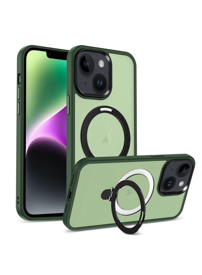 اس-توب جراب لهاتف iPhone 14 Plus مع حامل MagSafe من البولي كربونات والبولي يوريثين الحراري الهجين - Image 1