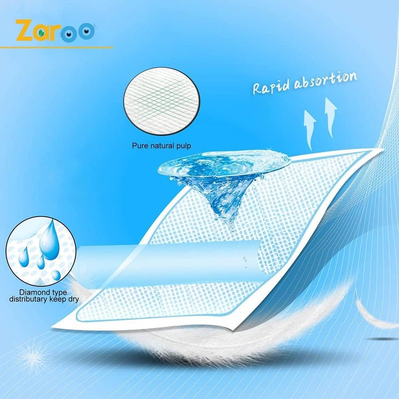 zaroo 25 x Incontinence Bed Pads 60x90 cm, Disposable Bed Mats For Adults & Children, Super Absorbent Mattress Protector Incontinence Pads (60 x 90 cm) - Image 2