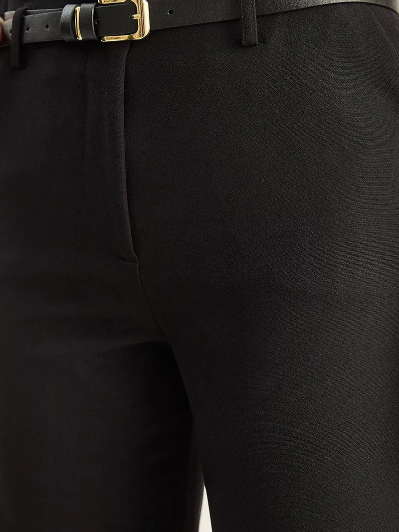 Bianco Lucci LUCCI High Waist Wide Leg Pants