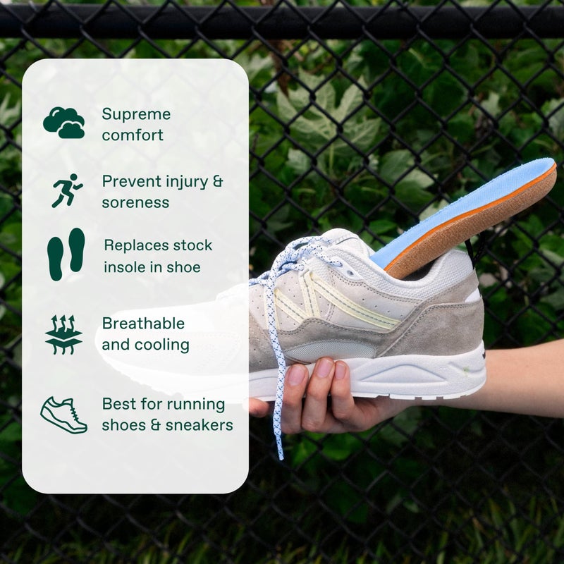 Fulton Men's Shock Absorbing Insoles with High Impact Arch Support - Custom Molding Cork Inserts Alleviate Plantar Fasciitis & Foot Fatigue- Athletic Running Insoles for Men (Men's Size 9.5-10) - Image 5