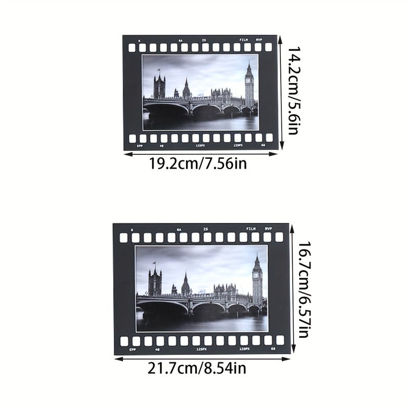 Retro Black White Film Strip Photo Frames 12 Pack Wall Art - Image 3