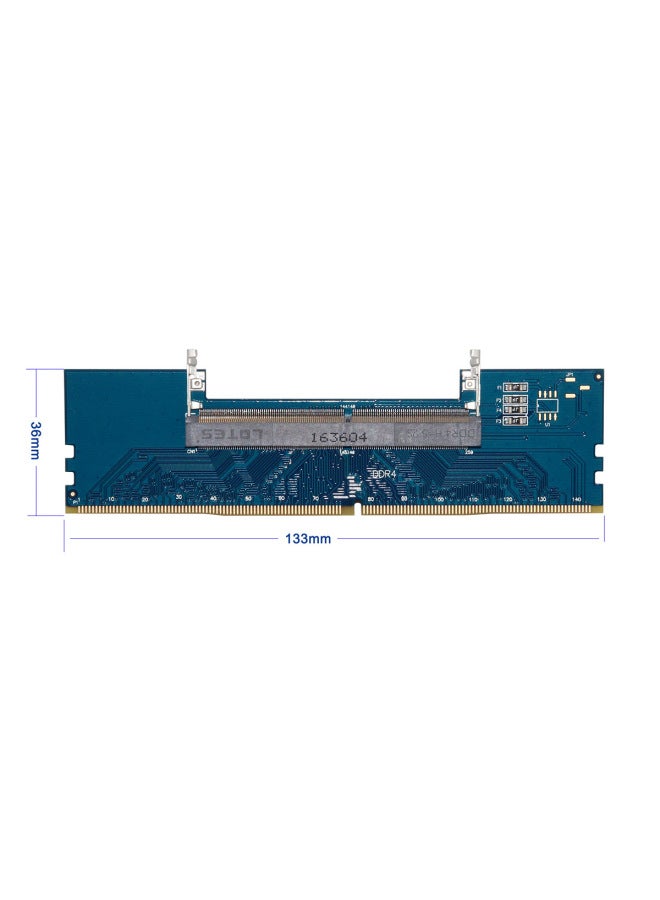 بطاقة محول DDR4 للكمبيوتر المحمول لتحويل ذاكرة سطح المكتب DDR4 إلى بطاقة محول DDR4 - اللون: أزرق  - Image 1