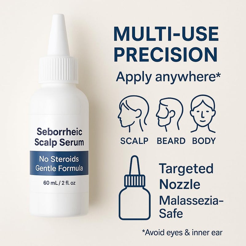 Dermgentle Seborrheic Scalp Serum 8X FAST ACTING - Soothing Redness Dermatitis - Fast-Acting Ointment for Scalp Face Chest and Body for Men and Women 1 Pack - Image 5