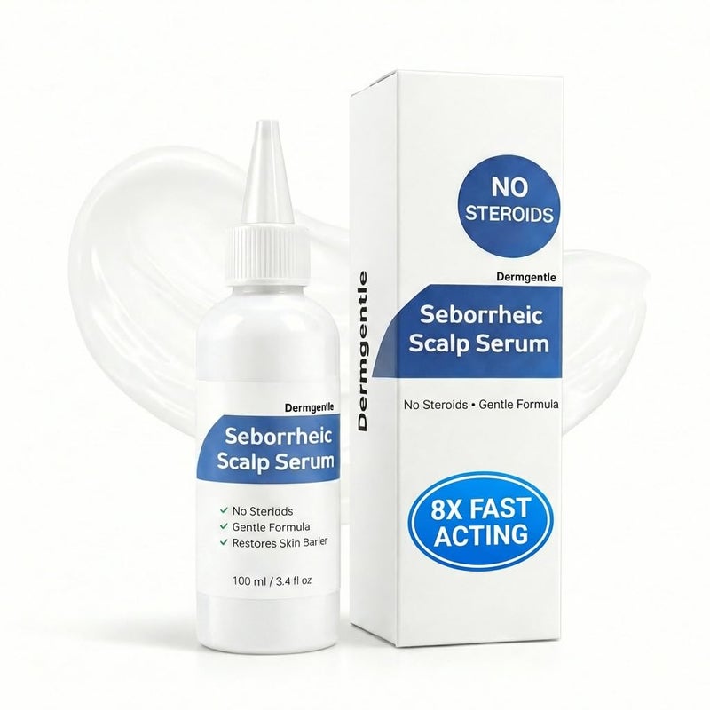 Dermgentle Seborrheic Scalp Serum 8X FAST ACTING - Soothing Redness Dermatitis - Fast-Acting Ointment for Scalp Face Chest and Body for Men and Women 1 Pack - Image 1