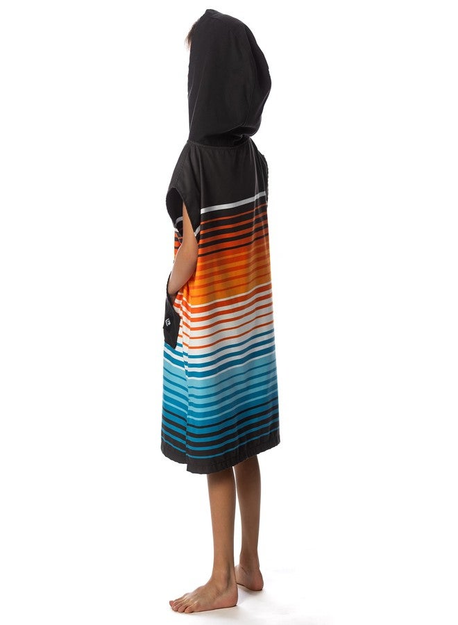 Flow Swim Gear Flow Changing Poncho for Kids - Microfiber Hooded Swim Towel Poncho for Boys & Girls, Perfect for Beach, Pool, or Swim - Quick Dry, Absorbent, Light Weight, and Easy to Pack (Sunset Drift, Small) - Image 3