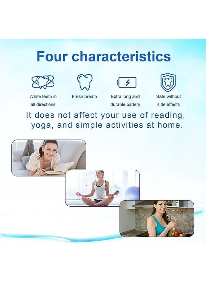SMILEKIT - Teeth Whitening Kit with LED Light Teeth Whitening Gel Pen Mouth Tray, Hydrogen Carbamide Peroxide for Sensitive Teeth, LED Light Tooth Whitener, Teeth Stain Remover to Whiten Teeth - Image 1