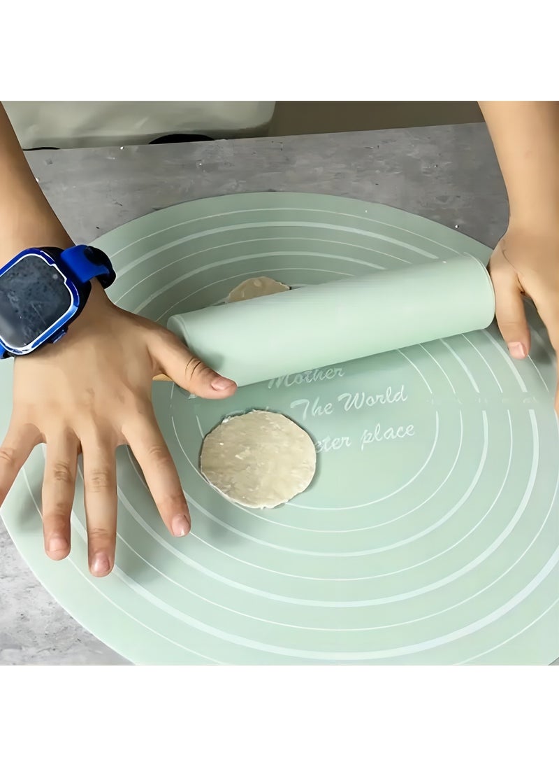 Arabest Silicone Pastry Mat and Rolling Pin Set - Perfect for Baking, Cooking, and Candy Making - Durable and Non-Stick - Essential Kitchen Gadgets and Accessories  - Image 4