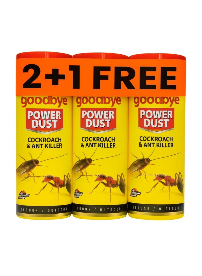 Goodbye Powder Dust Cockroach & Ant Killer 100g 3pcs - Image 1