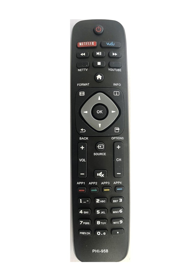 ELTRAZONE New Replacement PHI-958 Remote | Compatible with URMT39JHG003 YKF340-001 | Universal Remote Control for Smart TV & DVD Players | No Setup Required | Long-Range Signal | Durable & Ergonomic Design, Easy-to-Use, Reliable Performance for Seamless Entertainment Control - Image 1