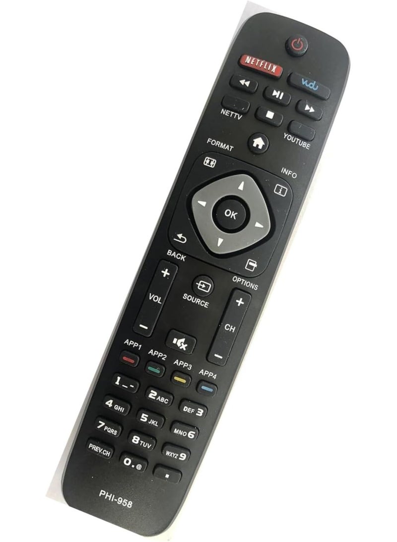 ELTRAZONE New Replacement PHI-958 Remote | Compatible with URMT39JHG003 YKF340-001 | Universal Remote Control for Smart TV & DVD Players | No Setup Required | Long-Range Signal | Durable & Ergonomic Design, Easy-to-Use, Reliable Performance for Seamless Entertainment Control - Image 2