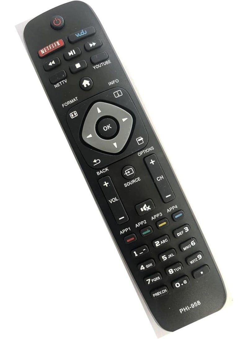 ELTRAZONE New Replacement PHI-958 Remote | Compatible with URMT39JHG003 YKF340-001 | Universal Remote Control for Smart TV & DVD Players | No Setup Required | Long-Range Signal | Durable & Ergonomic Design, Easy-to-Use, Reliable Performance for Seamless Entertainment Control - Image 3