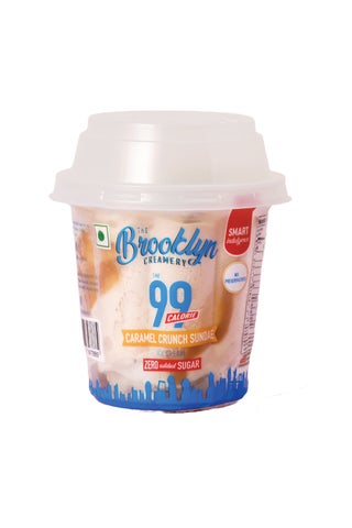99 Calorie Caramel Crunch Sundae Cup