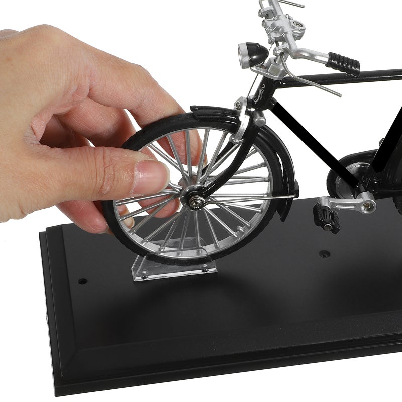Miniature Bike Modeling Model Old-fashioned Bike Figurine Desktop Bike Adornment - Image 4