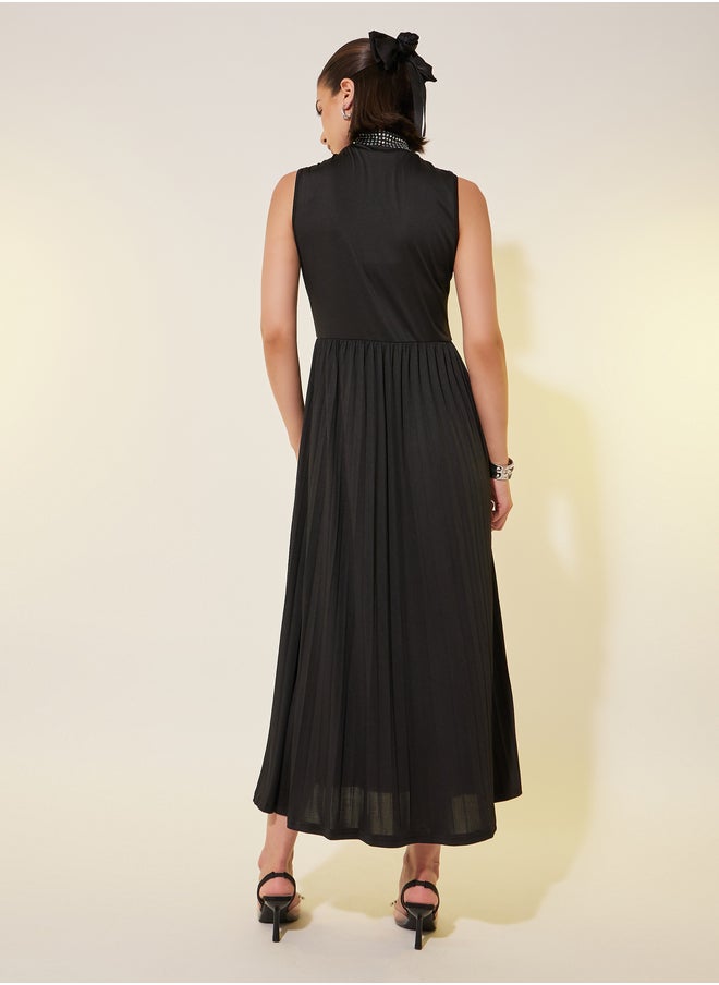 Take Two Pleated Sleeveless Dress  - Image 5