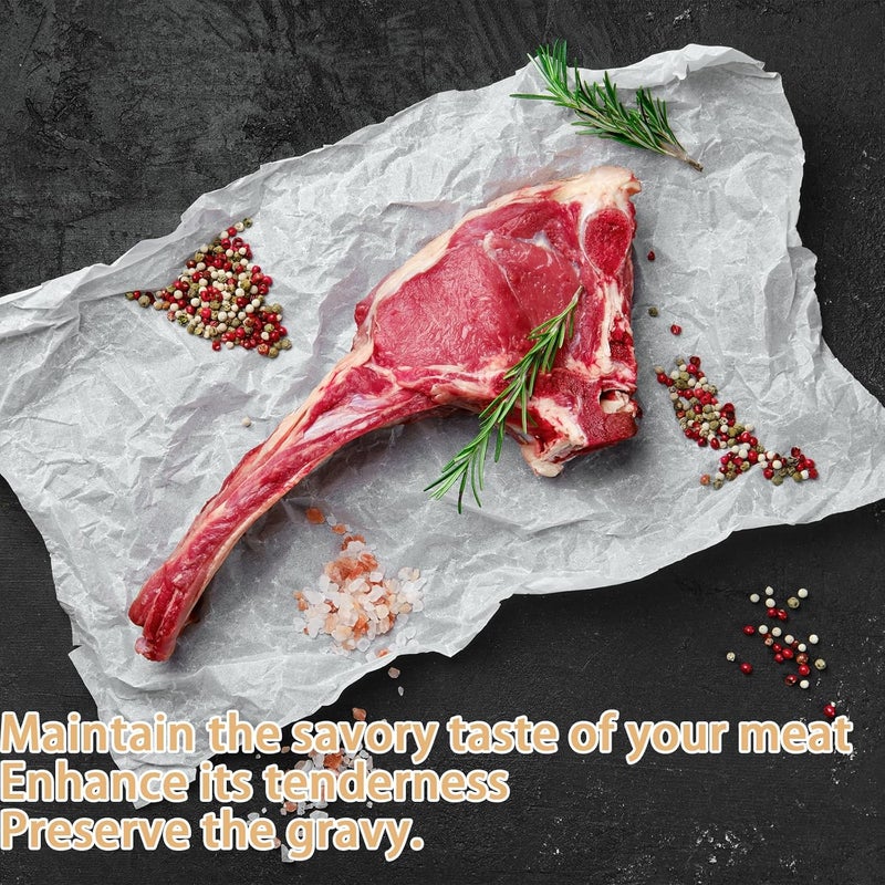 Ysglory 500 Pcs Sublimation Butcher Paper - 12 x 12 White, Disposable, Uncoated, Precut Kraft Sublimation Protective Paper for Wrapping Meat, Heat Press - Image 2