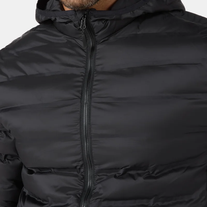 Sun And Sand Sports Black Men's Hooded Puffer Jacket for Men | Best Price UAE