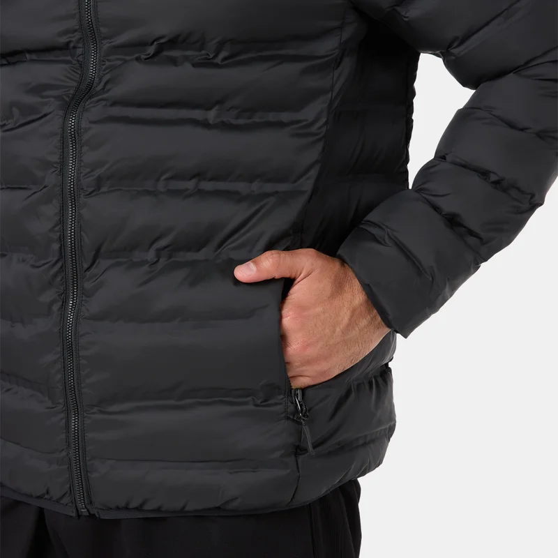 Sun And Sand Sports Black Men's Hooded Puffer Jacket for Men | Best Price UAE