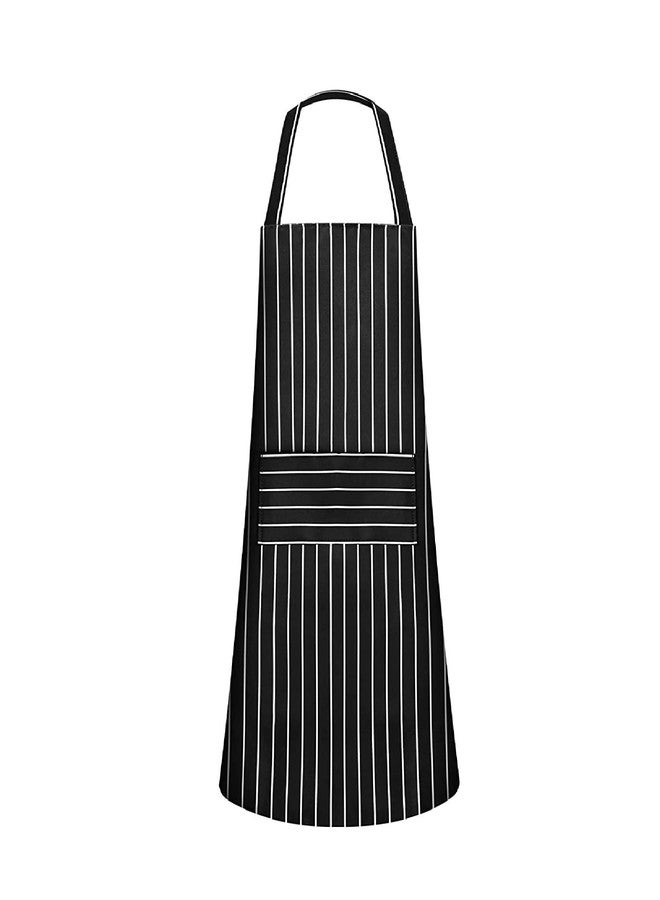 CRAZYWEAVES Cotton Chef Apron for Women & Men with Adjustable Neck Strap, Front Pocket, Long Waist Ties - Cooking, Kitchen, BBQ, Restaurant Use - Image 2