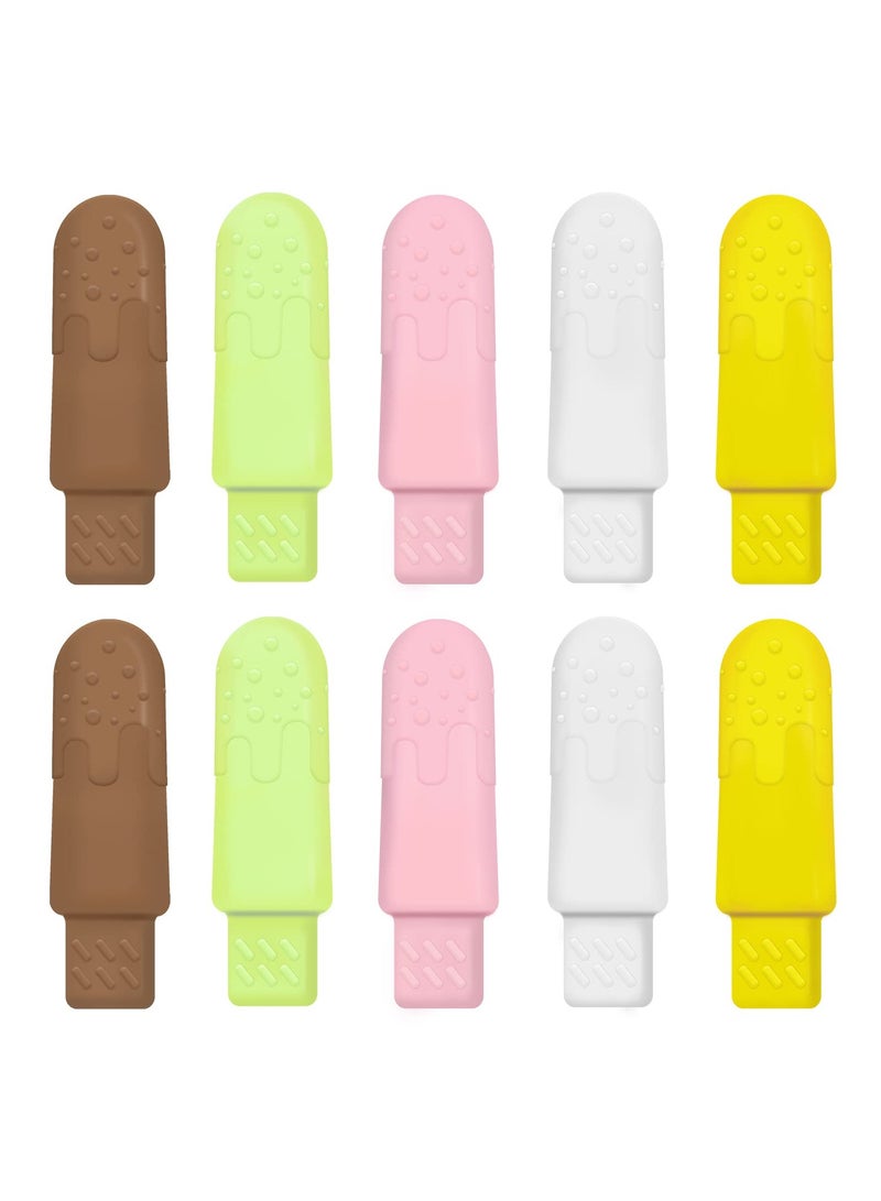 SYOSI 10 PCS Aligners Chewies for Aligner Chompers Chewies , 5 Flavors Aligner Trays Dental Chewies, 5 Colors (White, Brown, Pink, Green, Yellow) - Image 1
