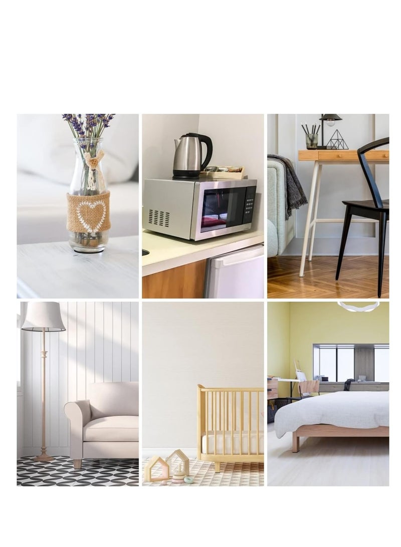 Felt Pad Furniture Pad DIY Furniture Felt Pads Felt Strip Roll, Self Adhesive Floor Protector Pad including 100cm x 10cm*1 Set and 100cm x 2cm*2 Sets, Heavy Duty Felt Tape for Chair Table - Image 4